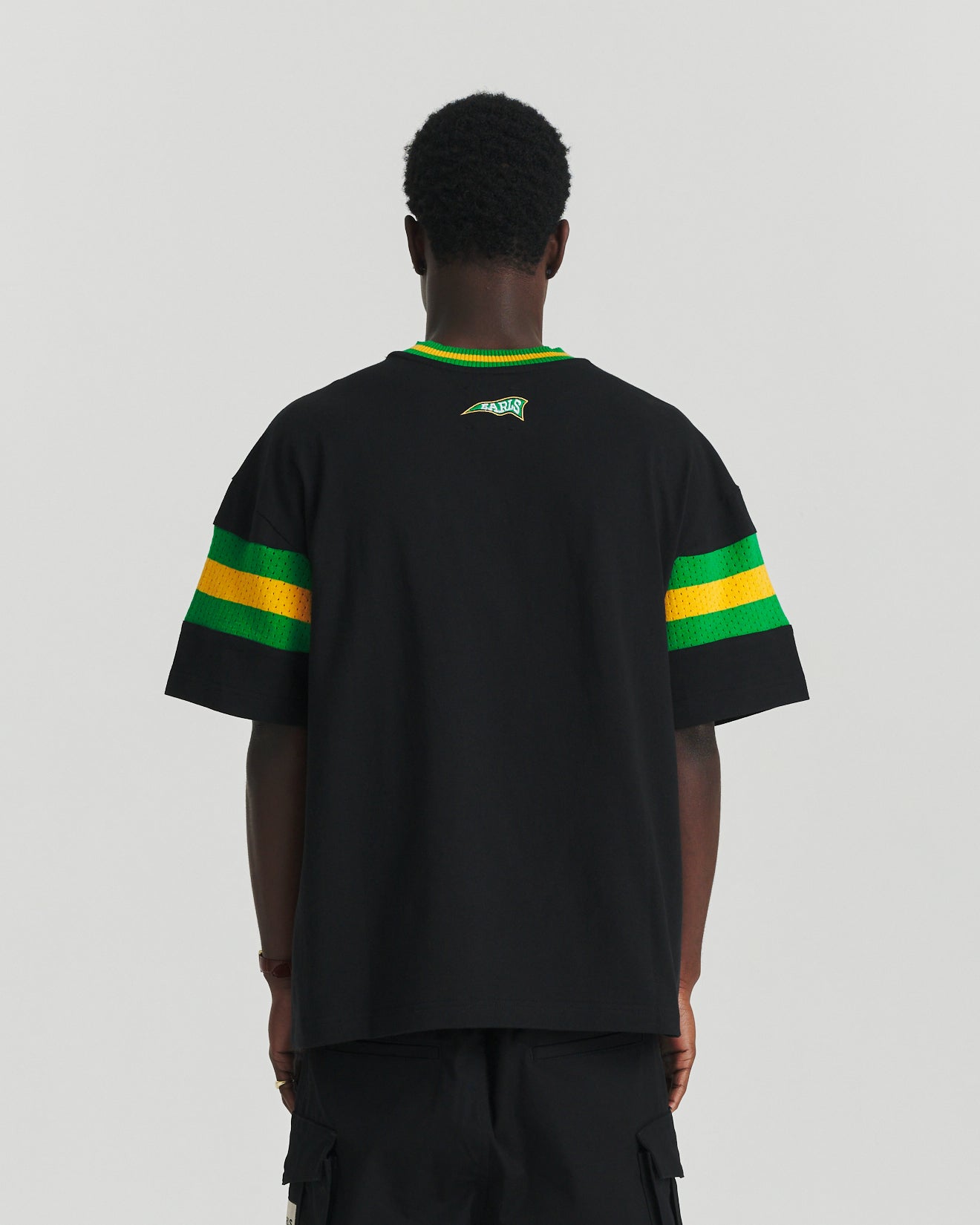 Knit Panel Tee - Black