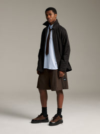 Tweed Relax Short - Deep Brown