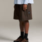 Tweed Relax Short - Deep Brown