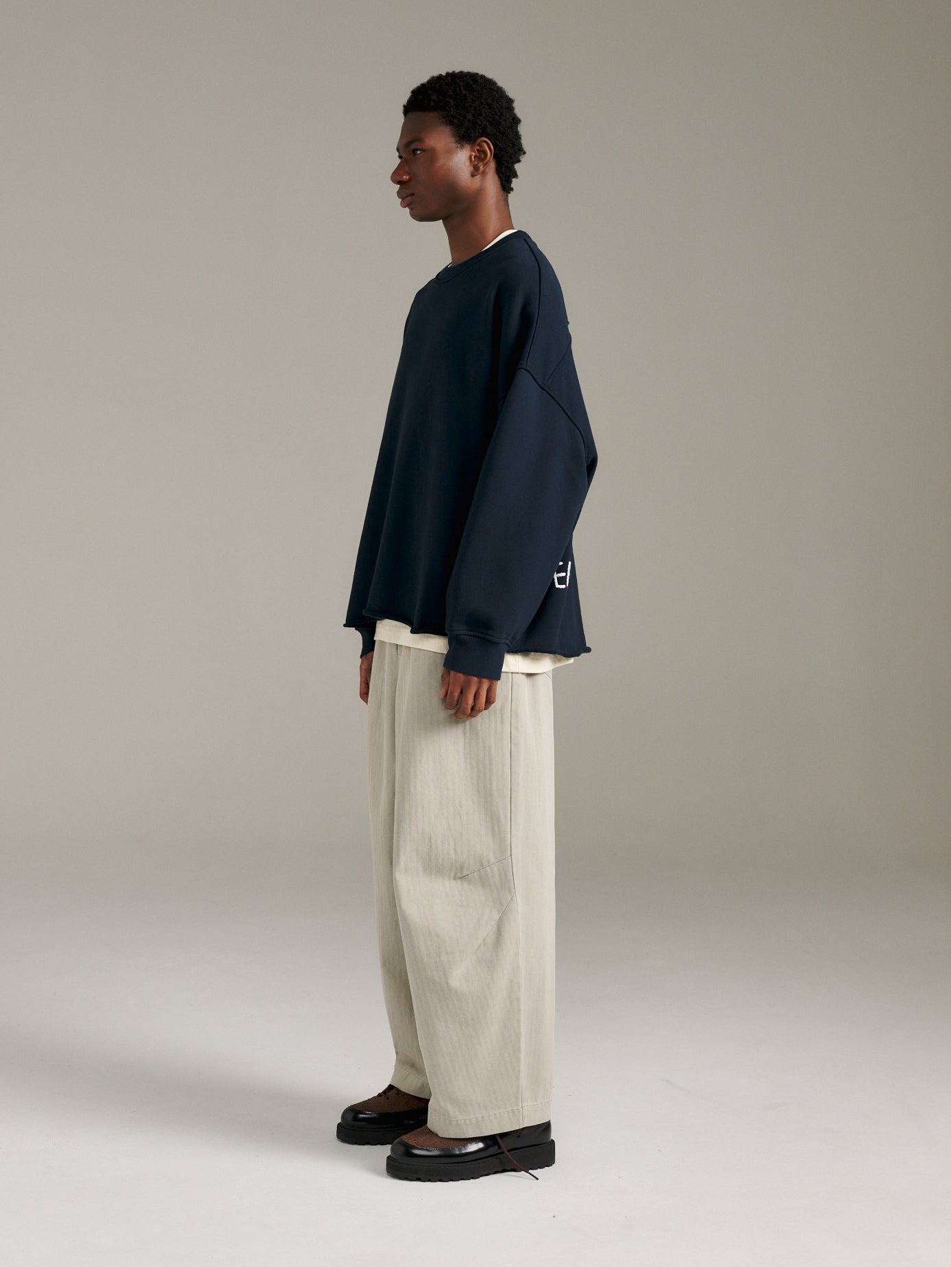 Raw Edge Crew - Navy