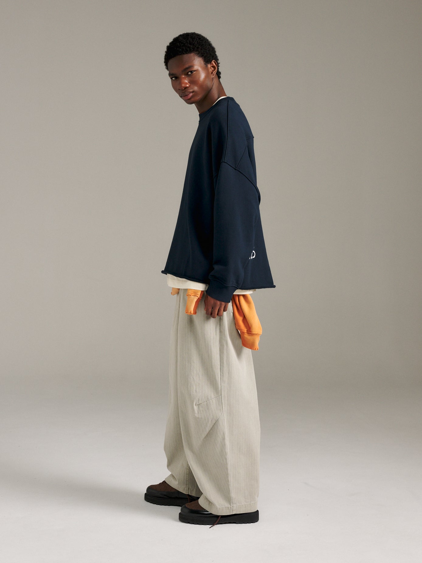Raw Edge Crew - Navy