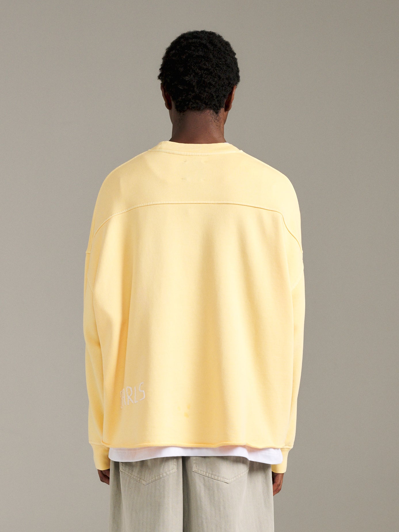 Raw Edge Crew - Pale Yellow