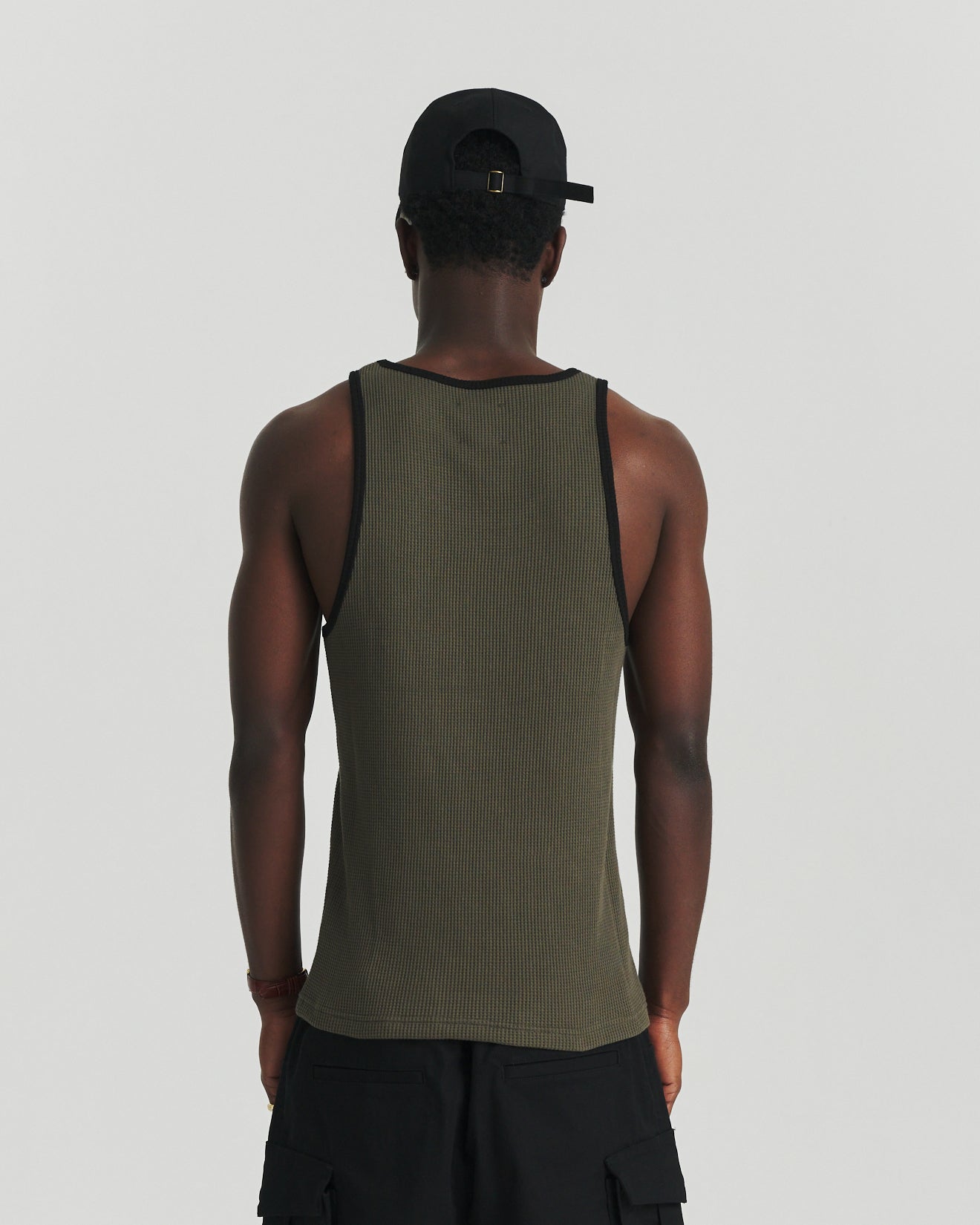 Icon Singlet - Contrast Khaki