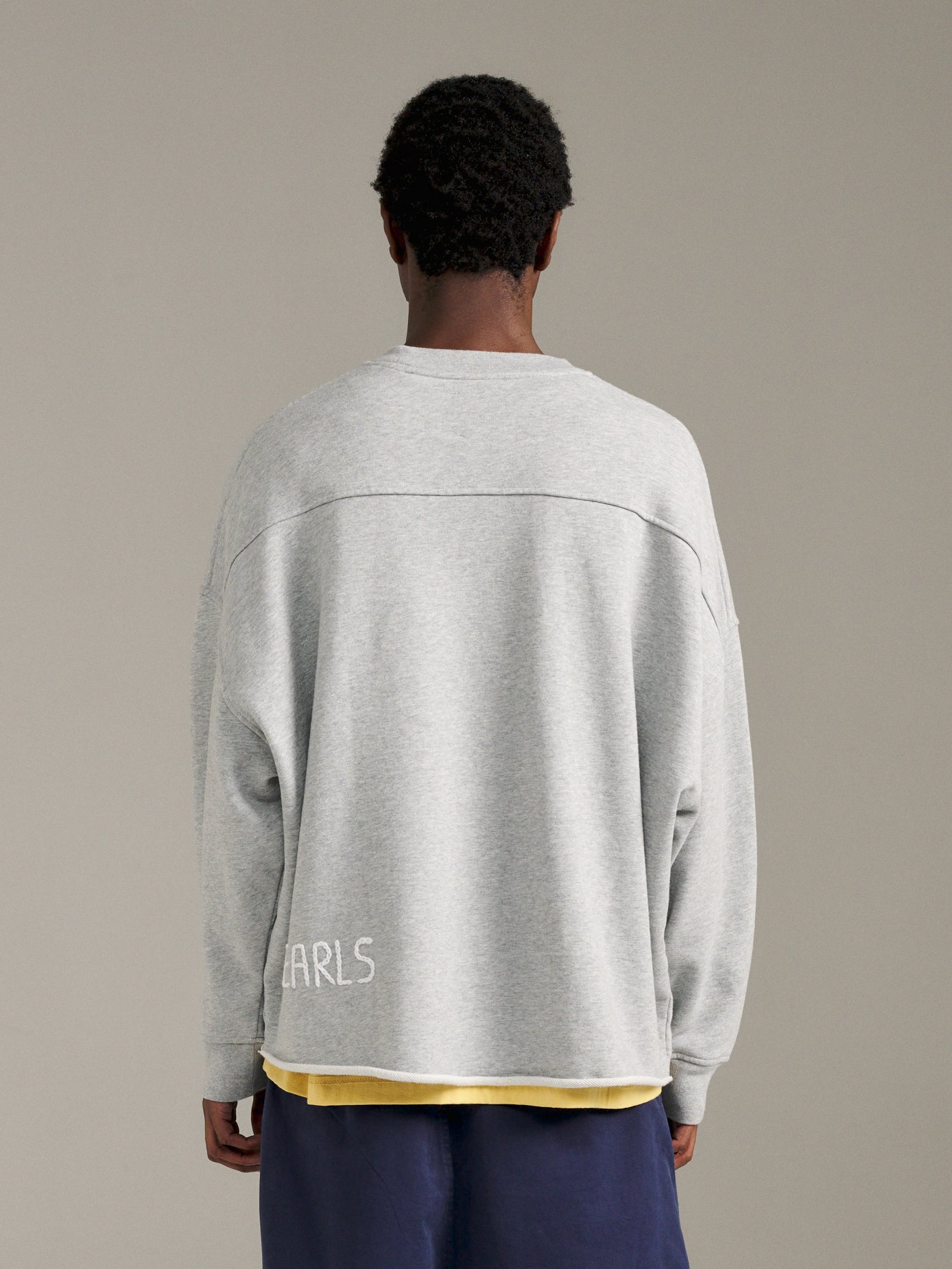 Raw Edge Crew - Grey Marle