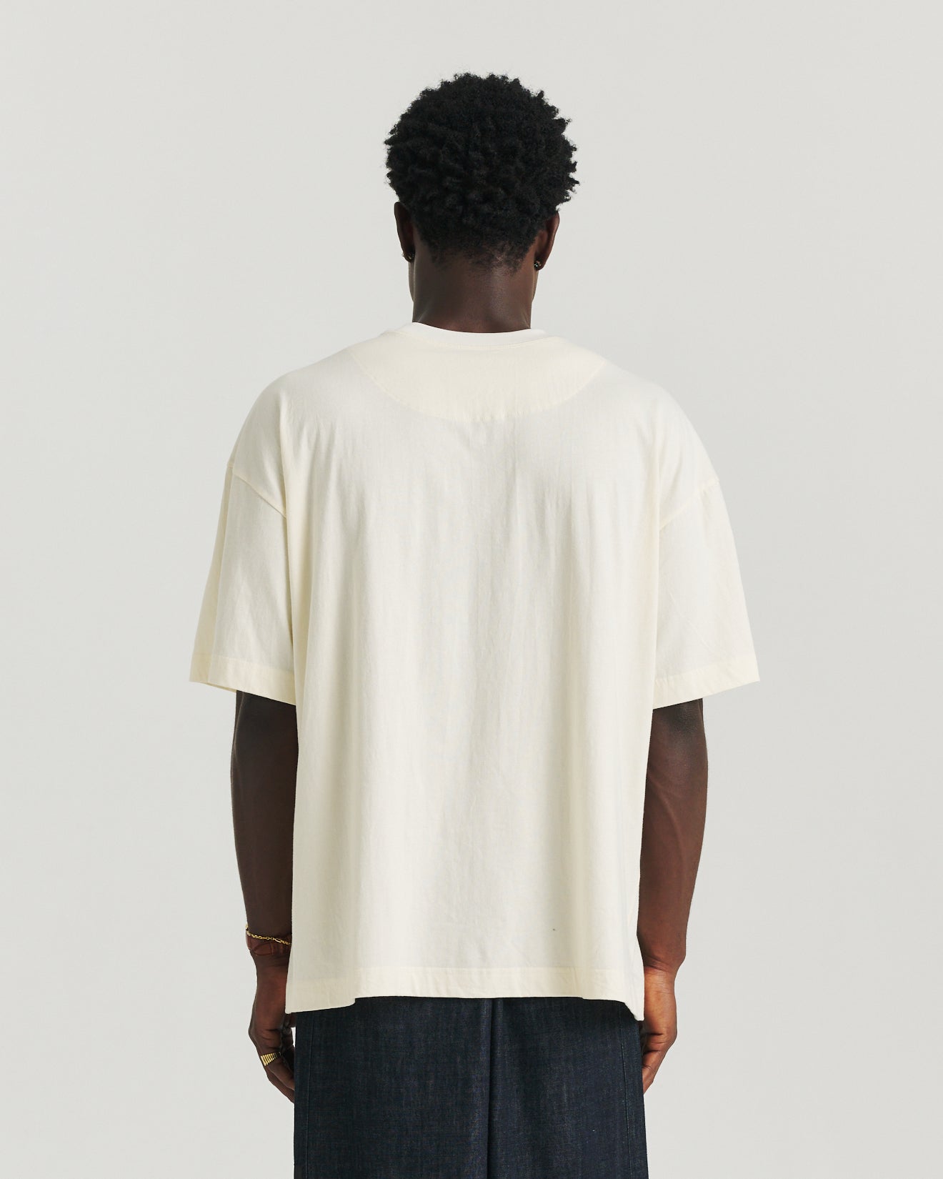 Reverse Print Tee - Off  White
