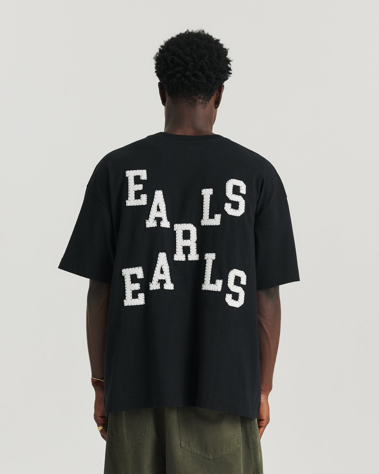 Felt Tee - Black/White