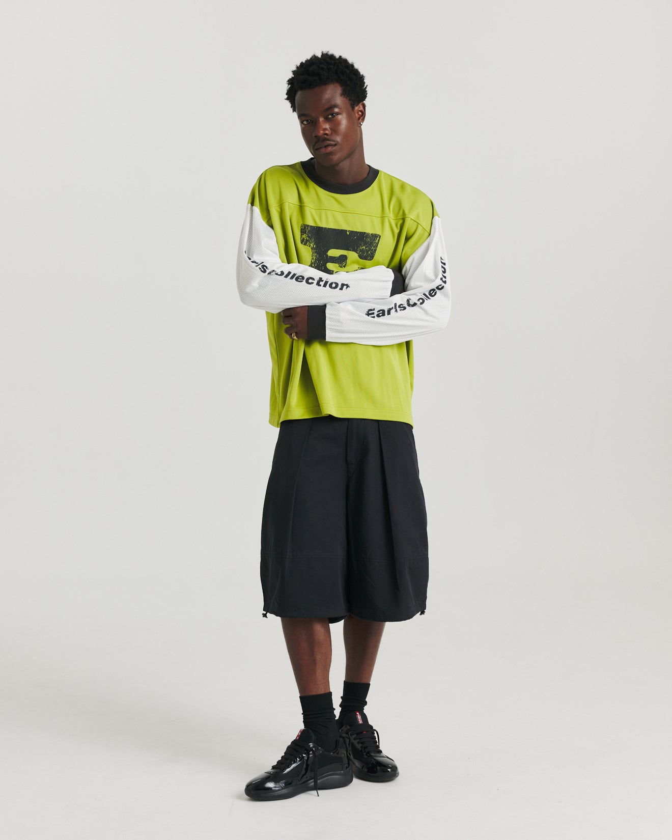 Earl ゲームシャツ Cross Longsleeve - Green – Earls Collection
