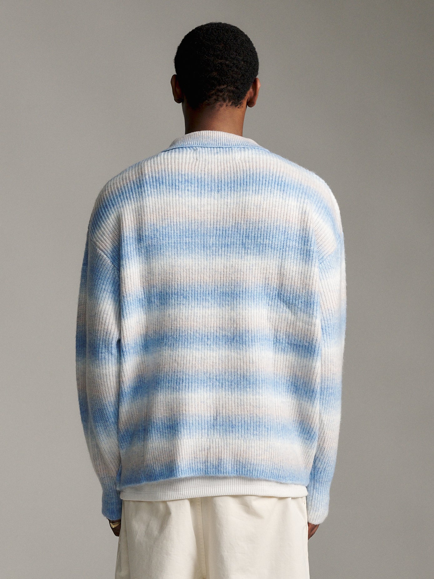 ANW Ombre Knit Polo - Sky