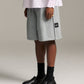 Piped Relax Short - Dark Grey Marle
