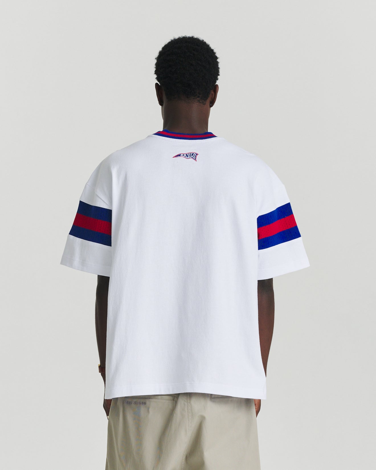 Knit Panel Tee - White