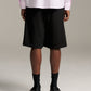 Piped Relax Short - Black