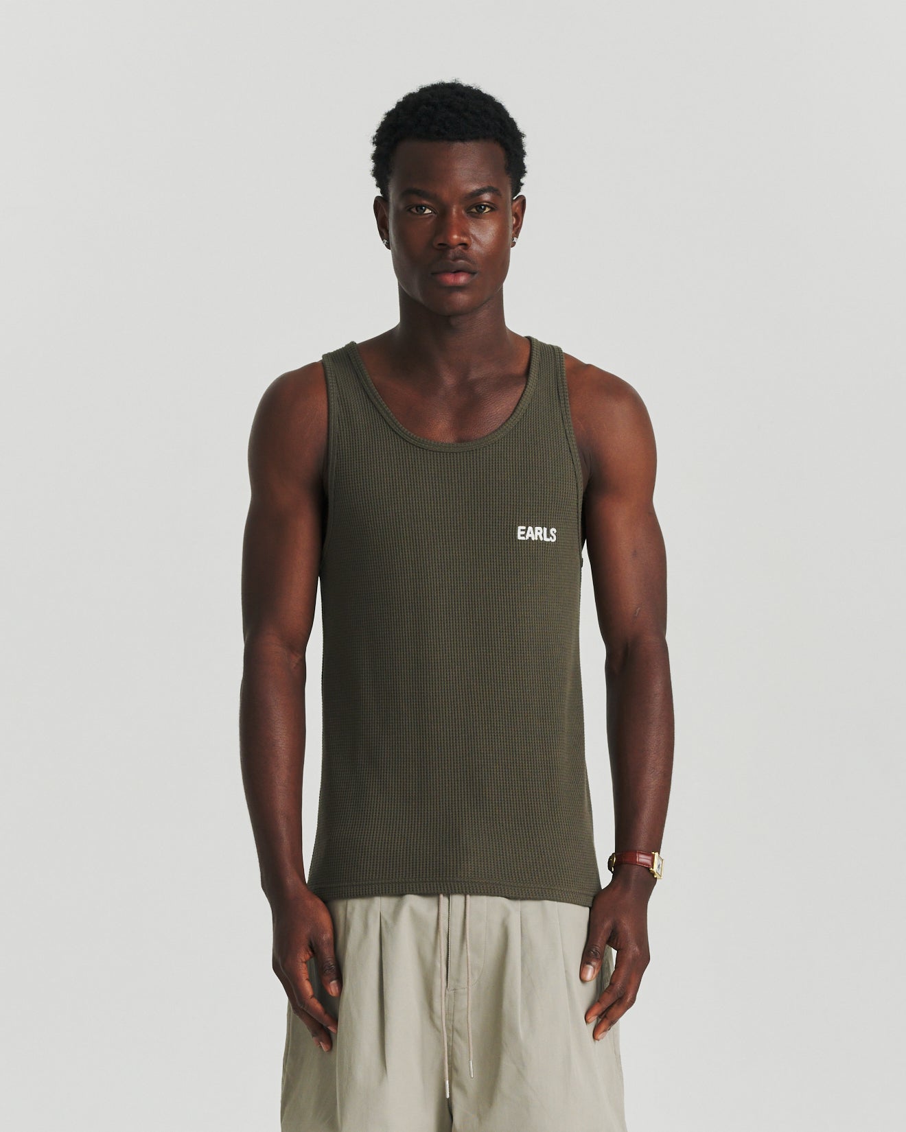 Icon Singlet - Khaki