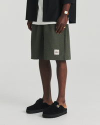 Seersucker Swim Short - Green