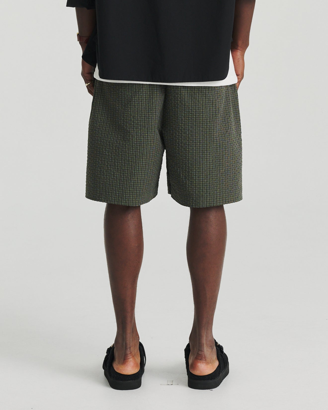 Seersucker Swim Short - Green