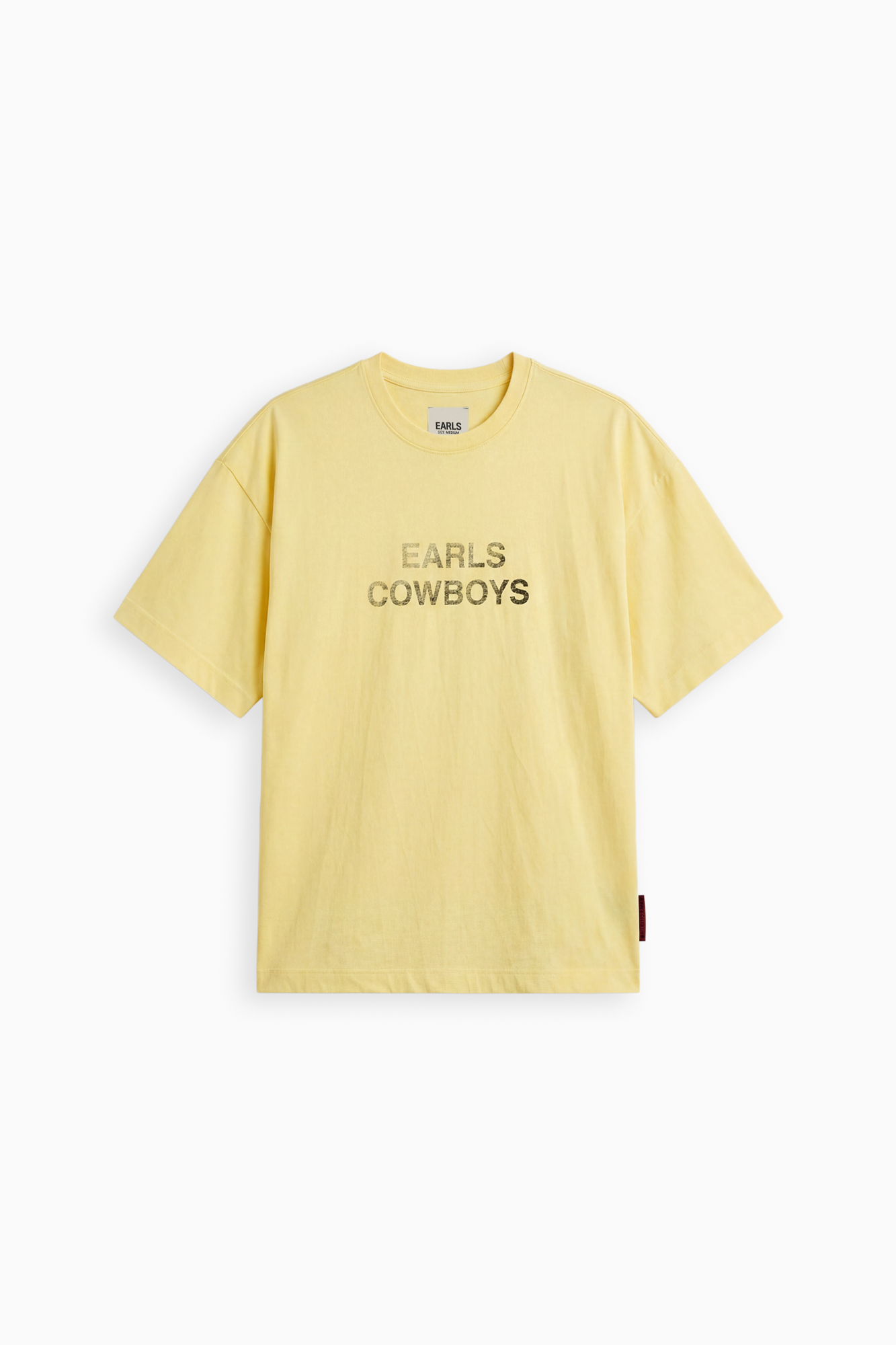 Cowboys Tee - Pale Yellow