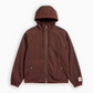 Nylon Zip Hood - Chocolate