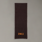 Sleek Knit Scarf - Brown/Orange