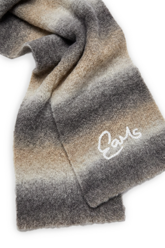 Ombre Knit Scarf - Brown