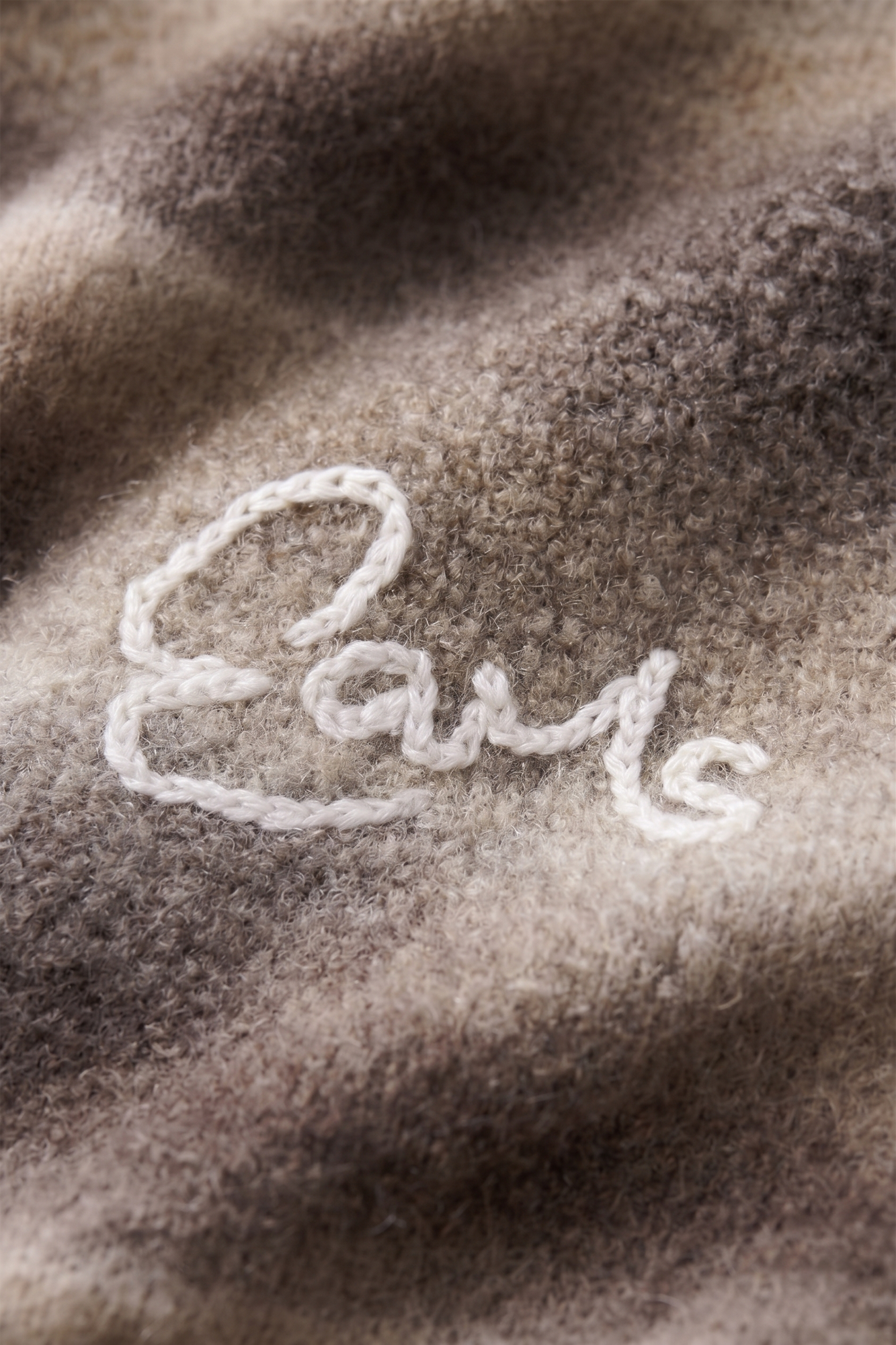 Ombre Knit Scarf - Brown