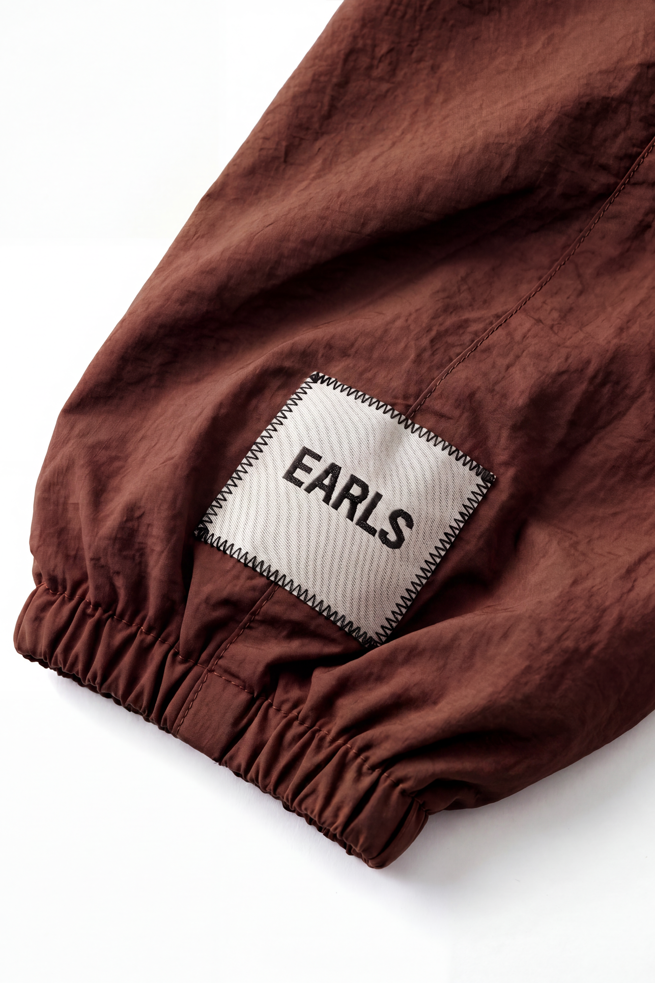 Nylon Zip Hood - Chocolate