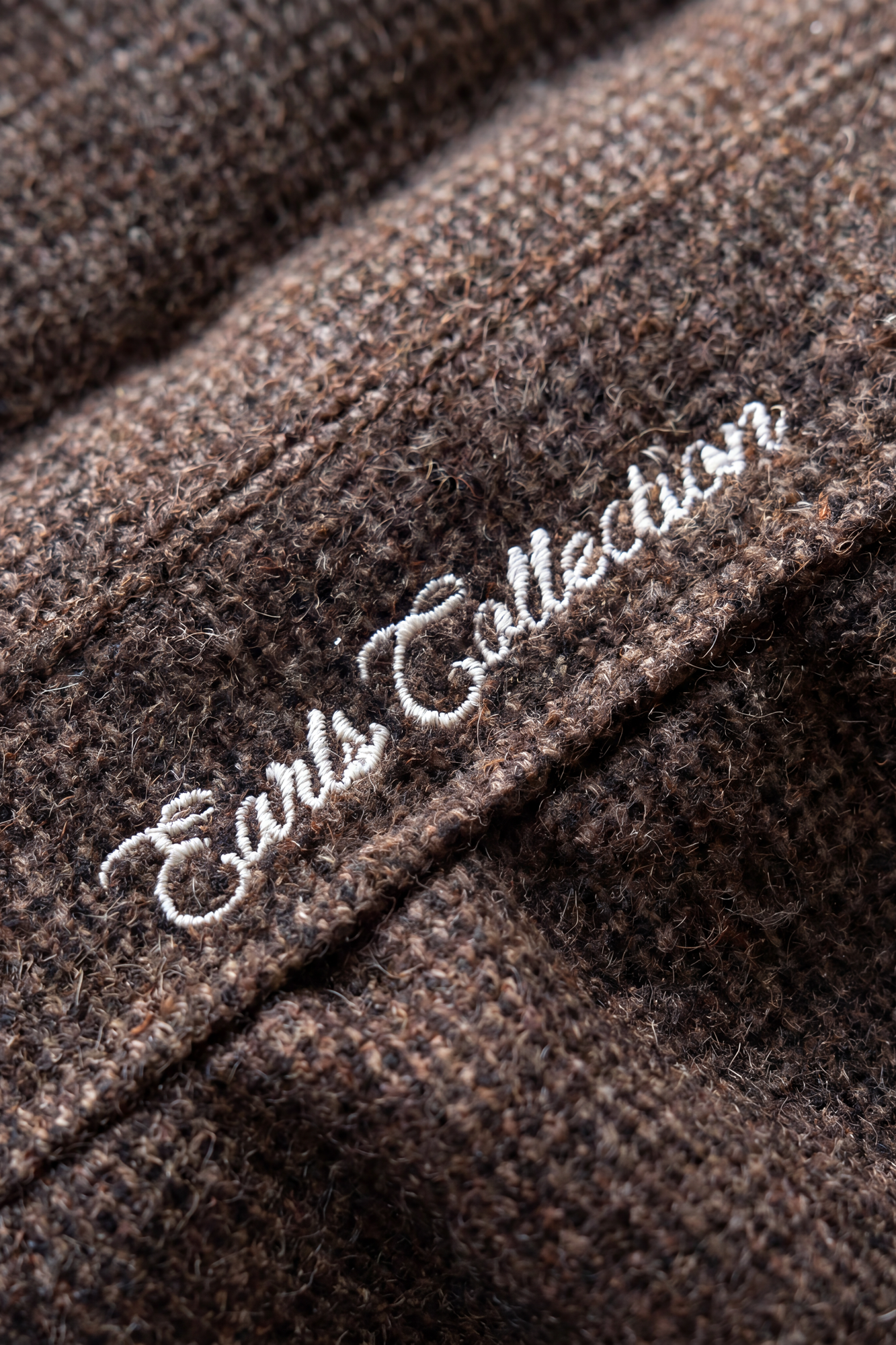 Tweed Overcoat - Deep Brown