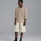 Linen Knit Crew - Orange