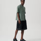 Panelled Block Tee - Dark Forest