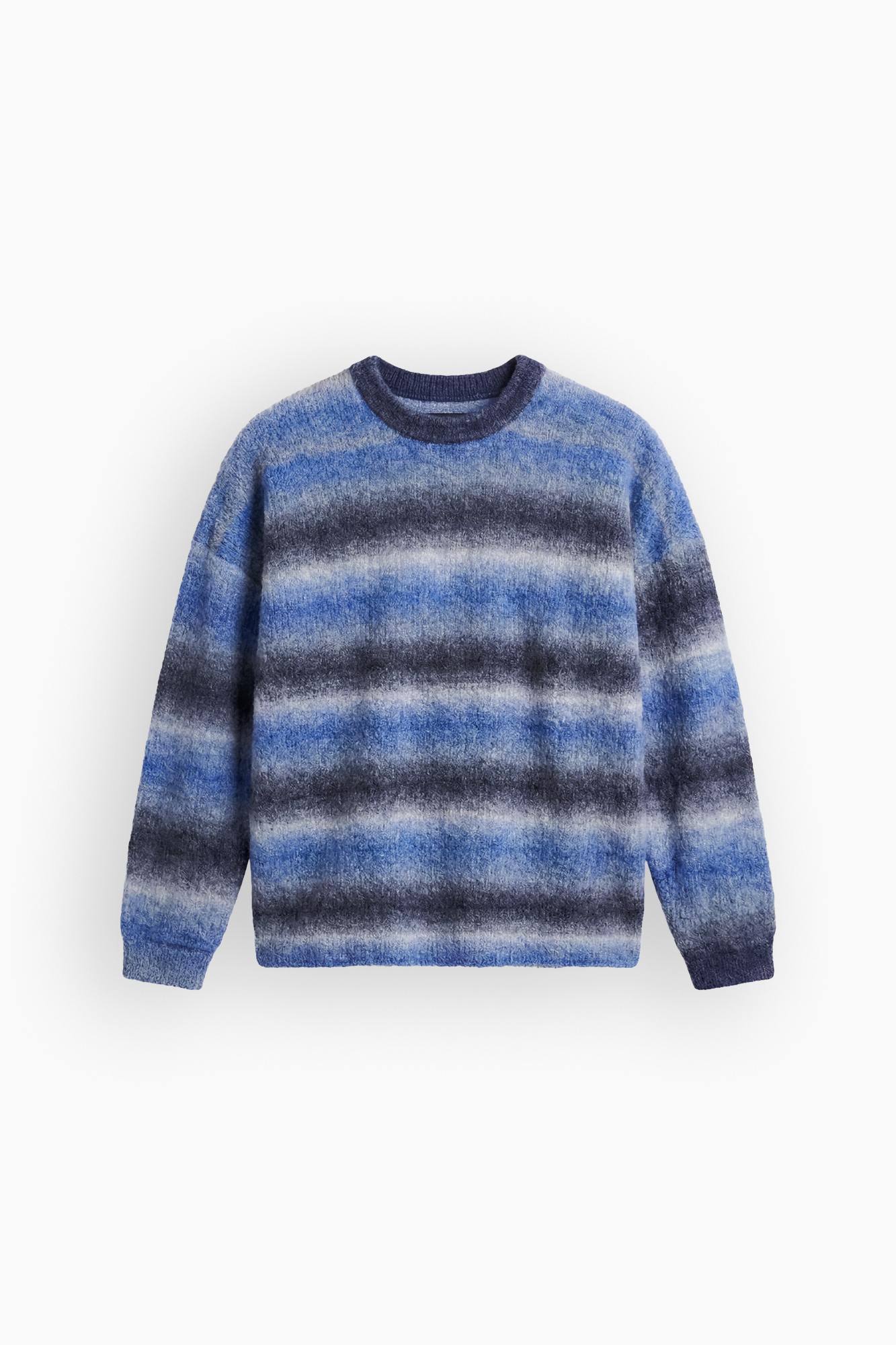 Ombre Knit Crew - Blue