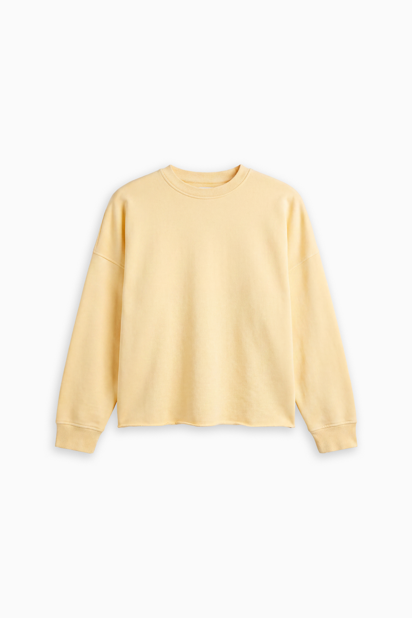 Raw Edge Crew - Pale Yellow