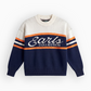Sideline Intarsia - Navy/Orange