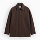 Tweed Overcoat - Deep Brown