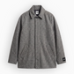 Tweed Overcoat - Grey