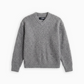 V-Neck Mohair Knit - Grey Marle