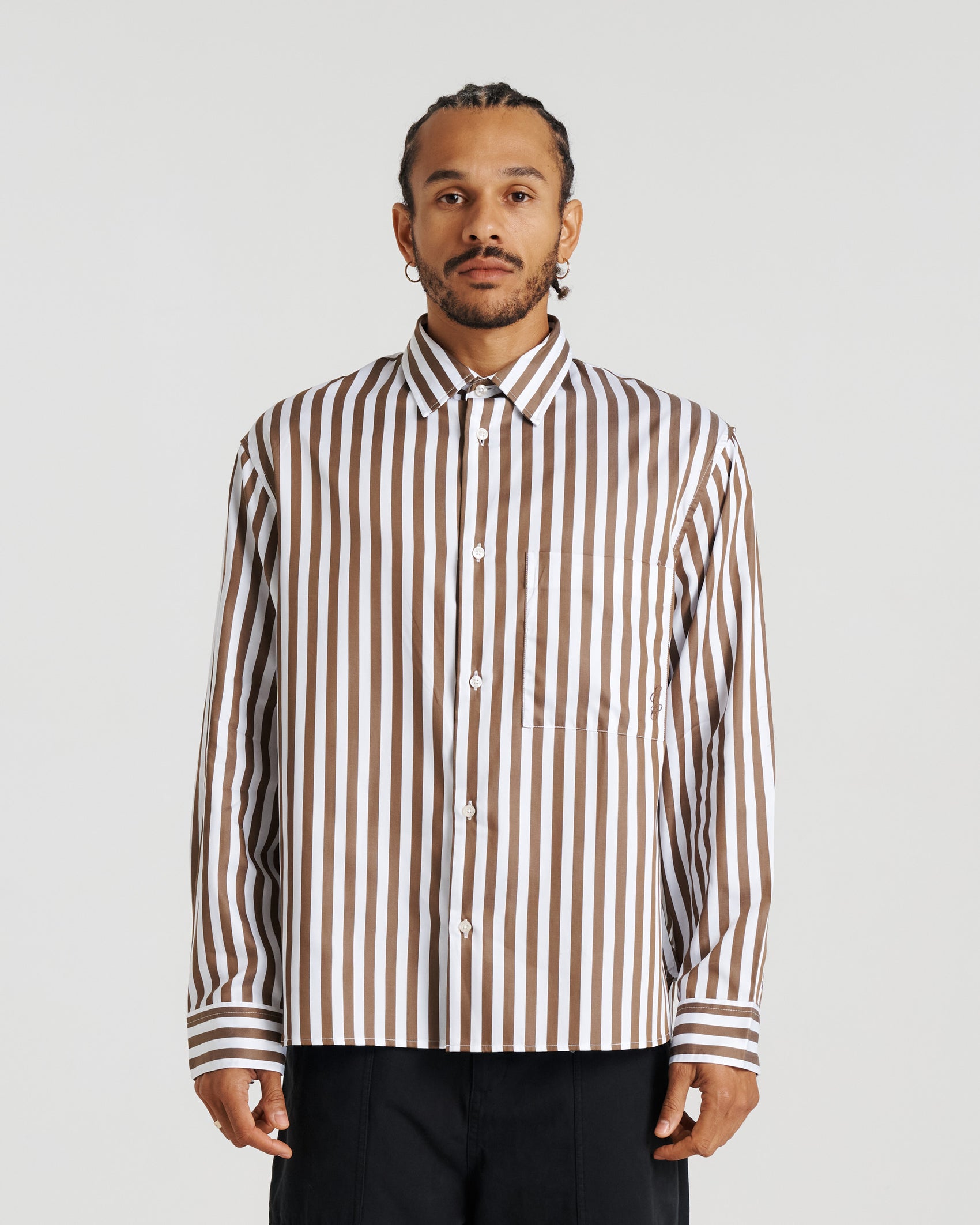 CBD Shirt - Walnut Stripe
