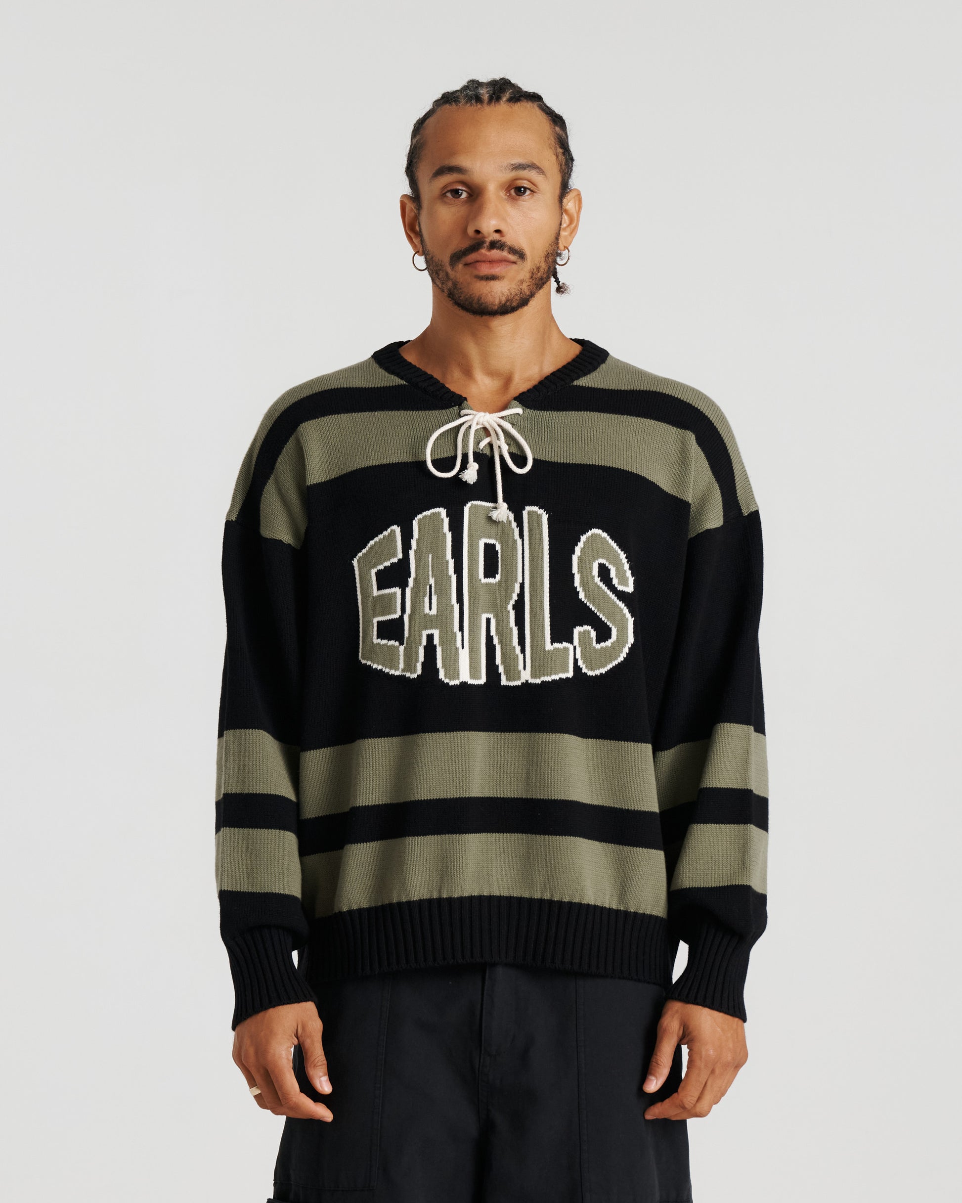 Hockey Knit - Black/Green