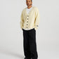 Mohair Cableknit Cardigan - Lemon
