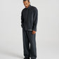 Zip Wool Shirt - Charcoal