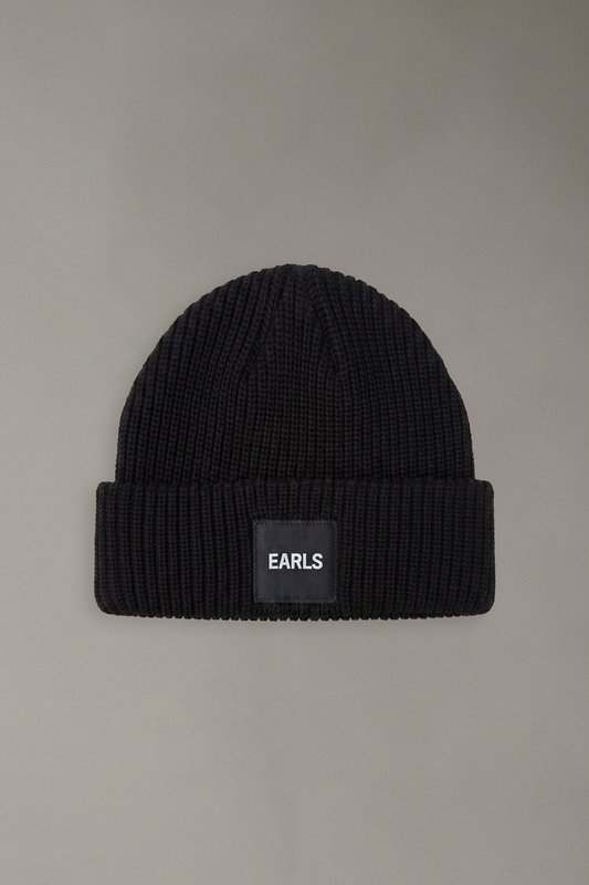 Knit Beanie - Black/Black