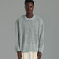Linen Knit Crew - Blue