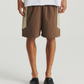 Panelled Swim Short - Brown