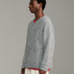 V-Neck Mohair Knit - Grey Marle