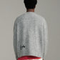 V-Neck Mohair Knit - Grey Marle