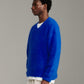 V-Neck Mohair Knit - Cobalt
