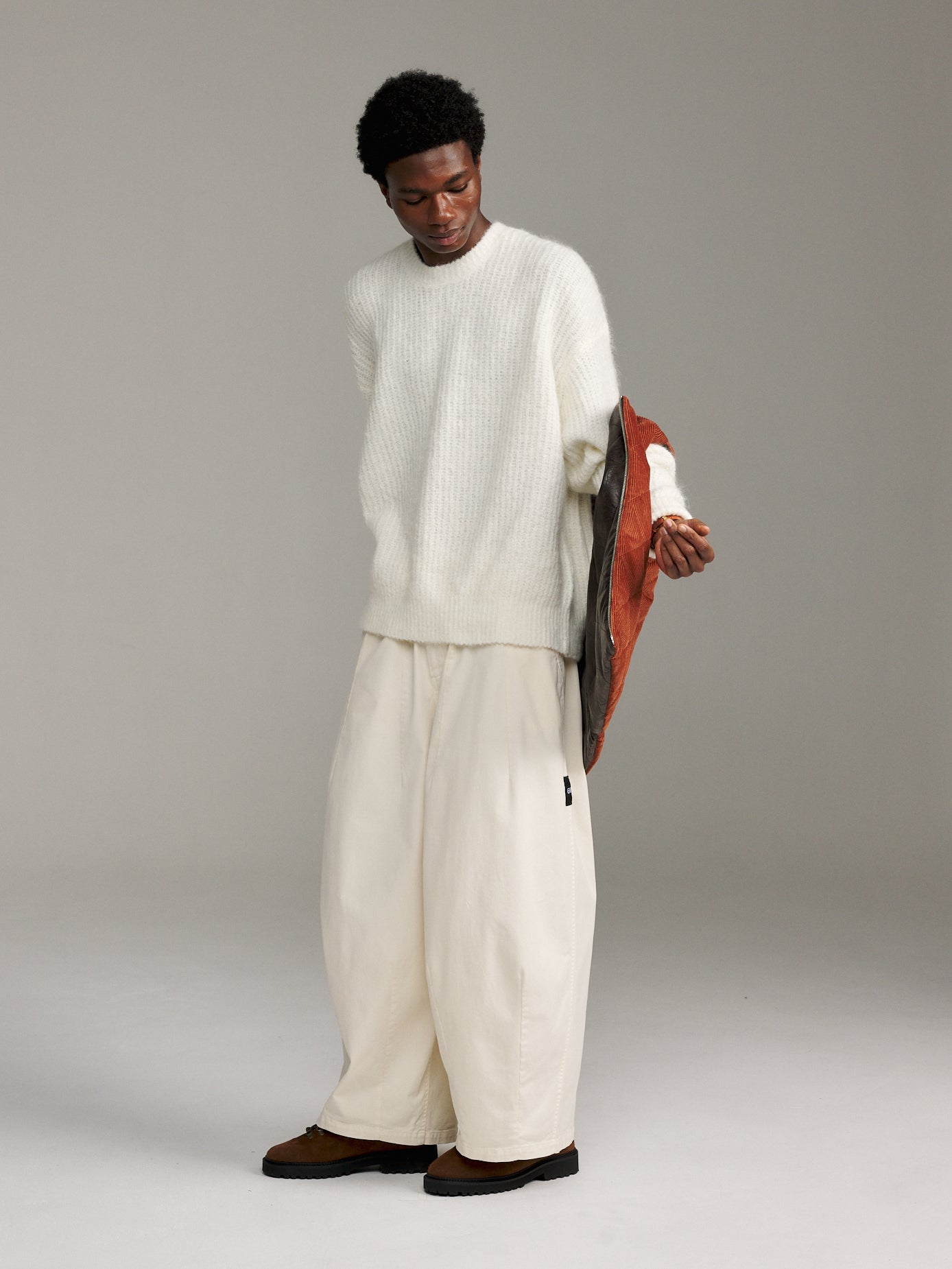 Solid Mohair Knit - Off White