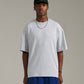Maze Tee - Grey Marle/Orange