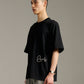 Rough Embroidery Tee - Black