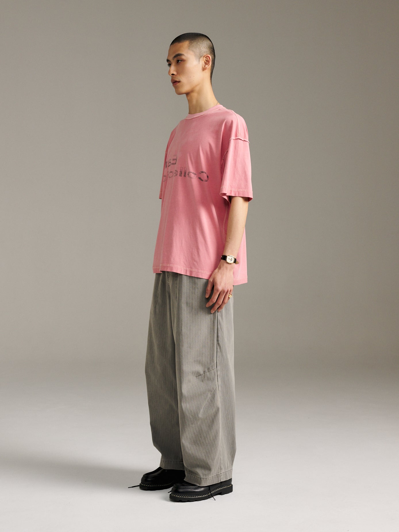 Charlie Pant Herringbone - Stone