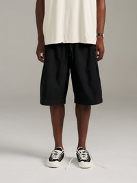 Bermuda Herringbone Short - Black