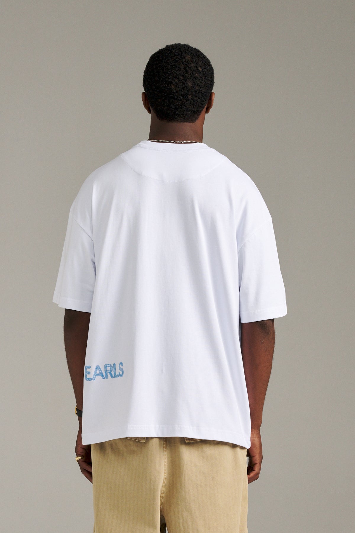 Maze Tee - White/Blue