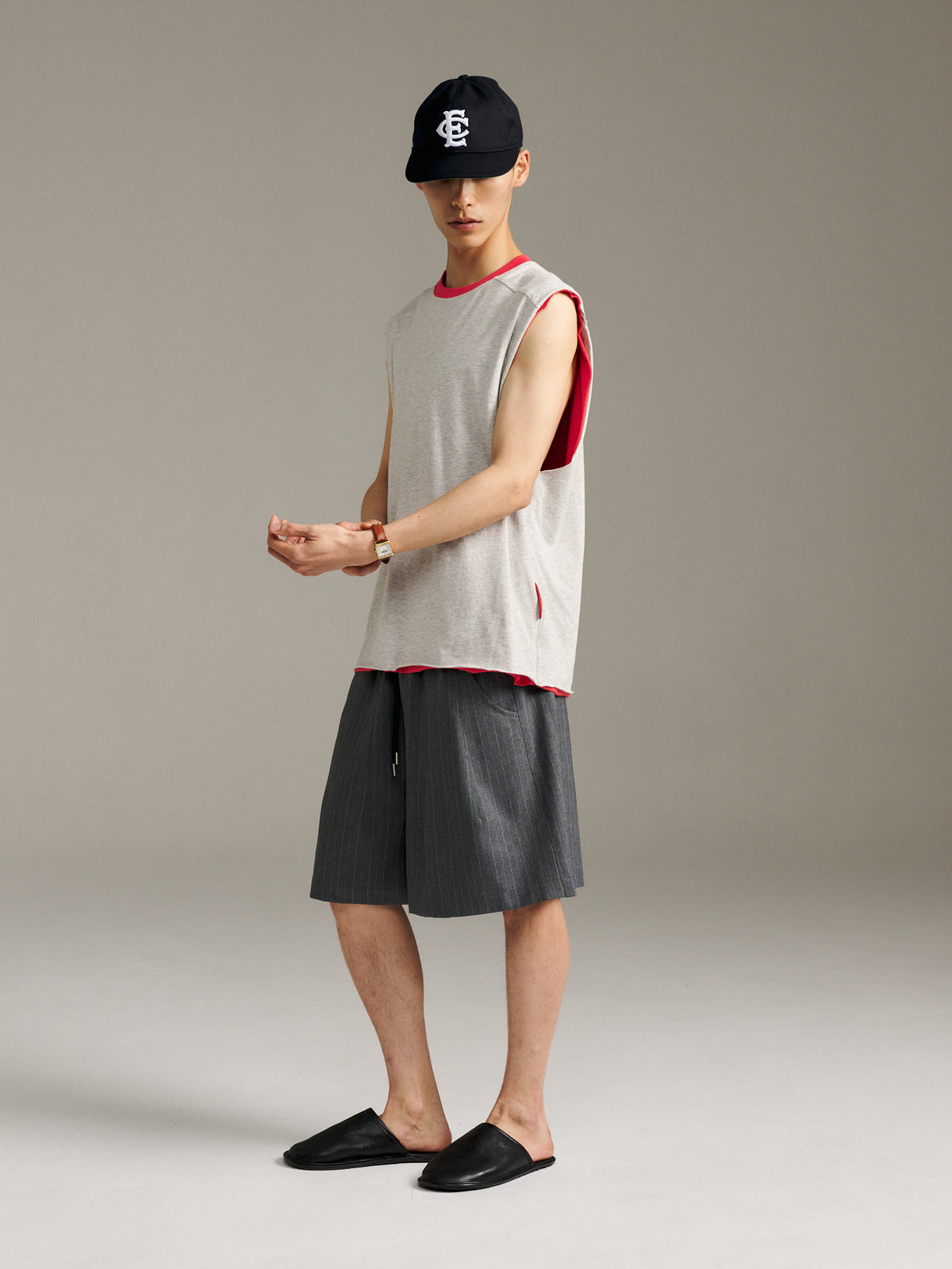 Twin Tank - Red/Grey